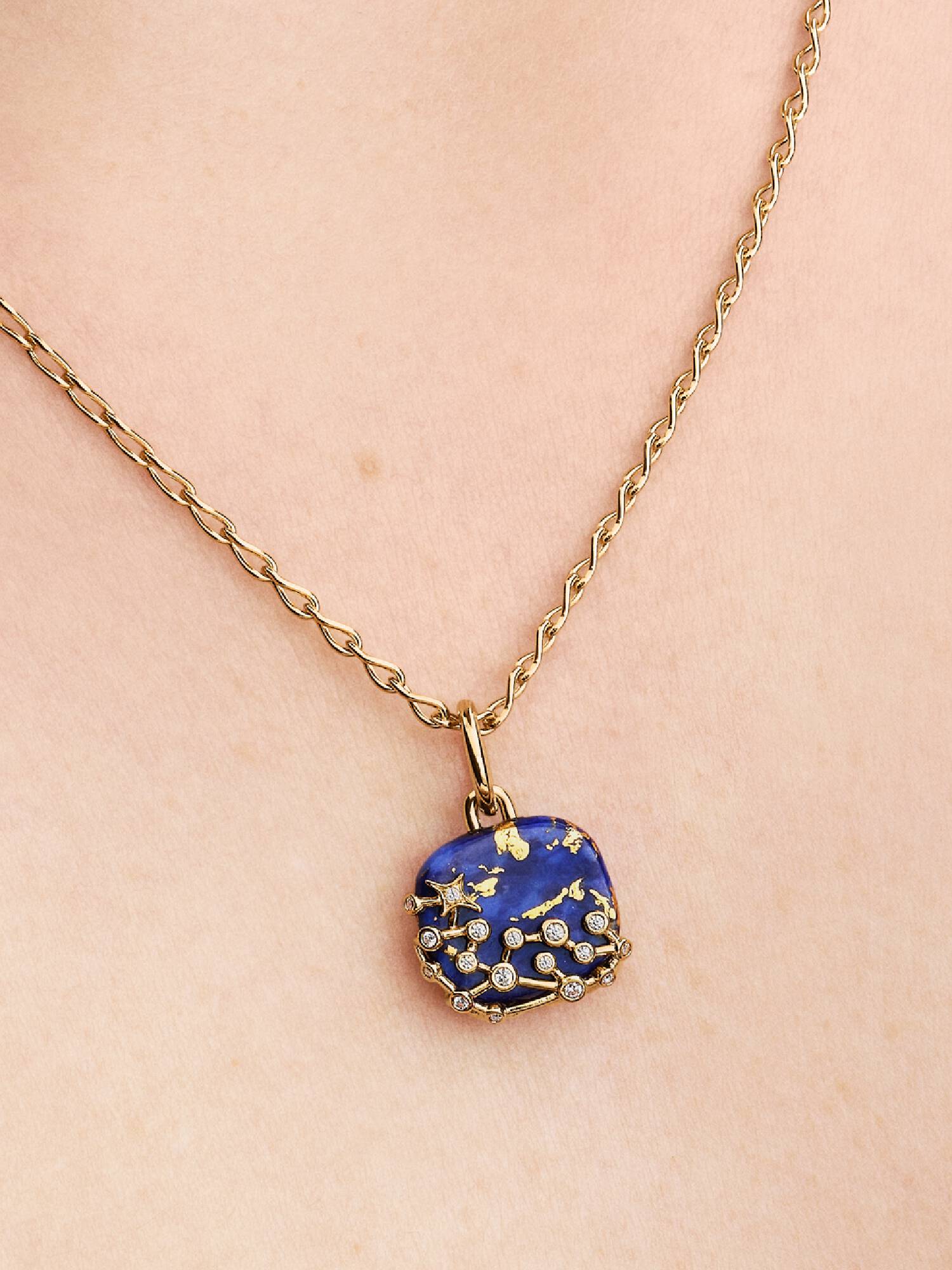 Himmelblaues Sternbild Charm-Anhänger