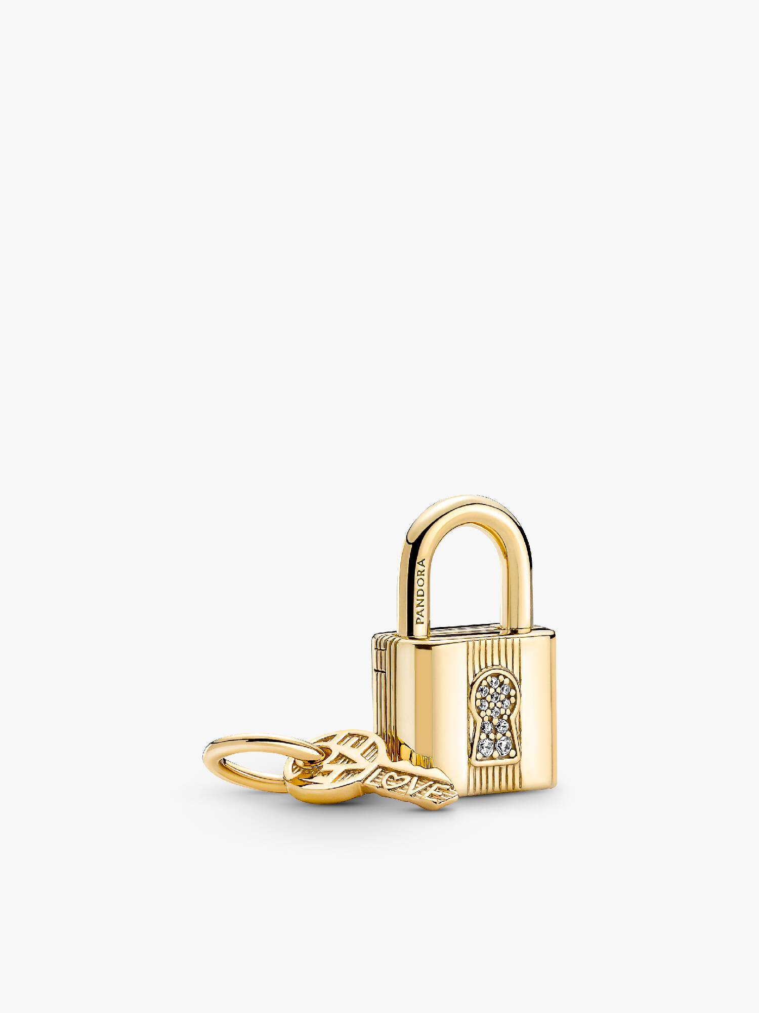 Vorhängeschloss & Schlüssel Charm-Anhänger