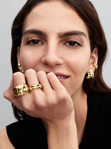 Welliger Statement-Ring