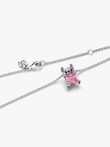 Disney Stitch Rosafarbene Collier-Halskette