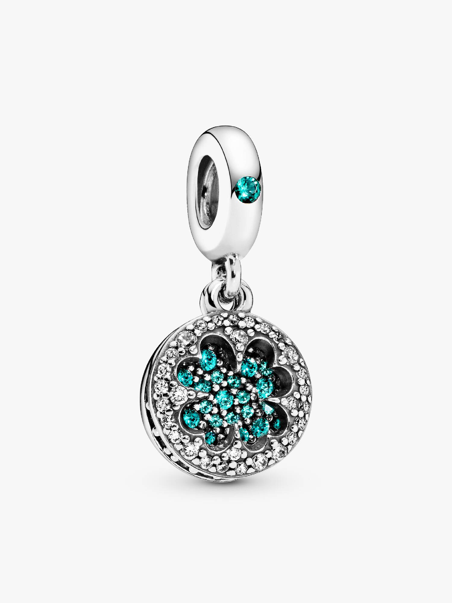 Vierblättriges Kleeblatt Charm-Anhänger