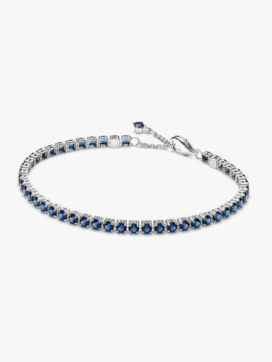 Funkelndes Blaues Tennisarmband