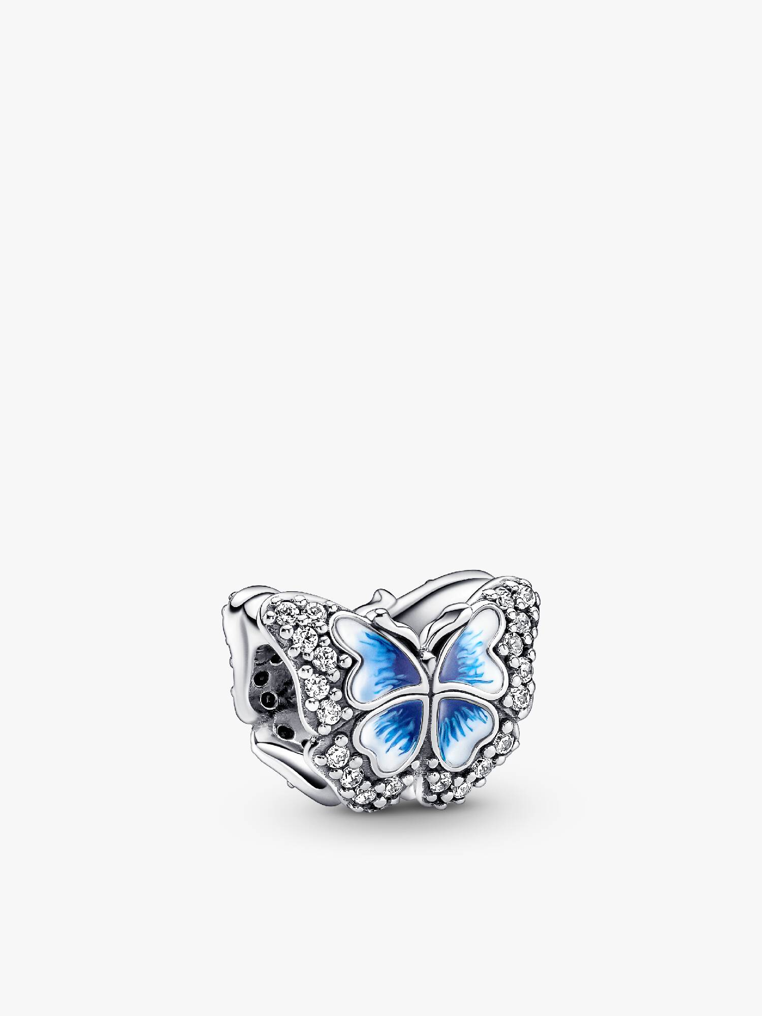 Funkelndes Blauer Schmetterling Charm