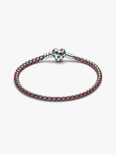 Mintgrüne Kordel Kastenkette Armband