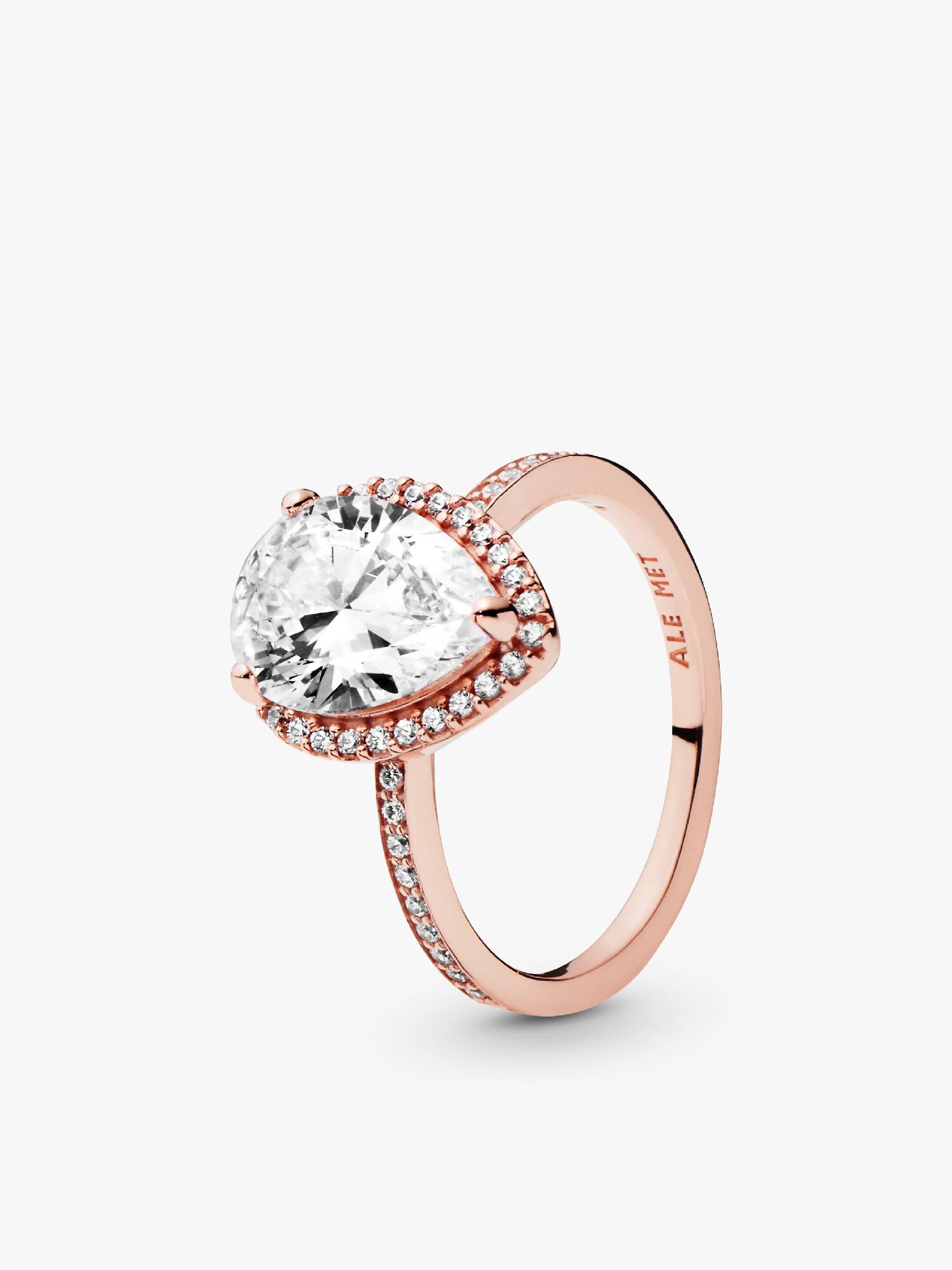 Funkelnder Tropfen Strahlenkranz Ring