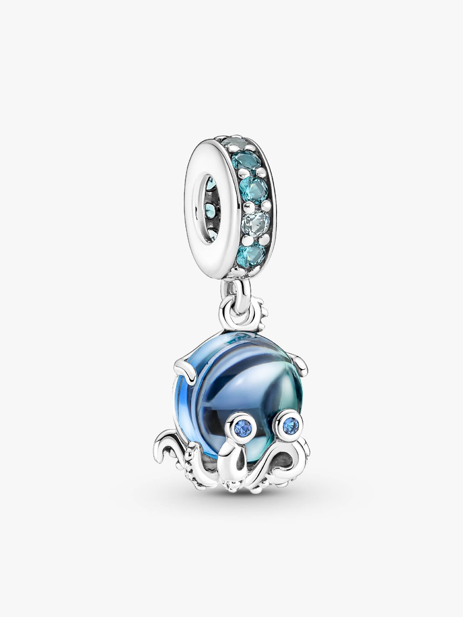 Süßer Oktopus Murano-Glas Charm-Anhänger