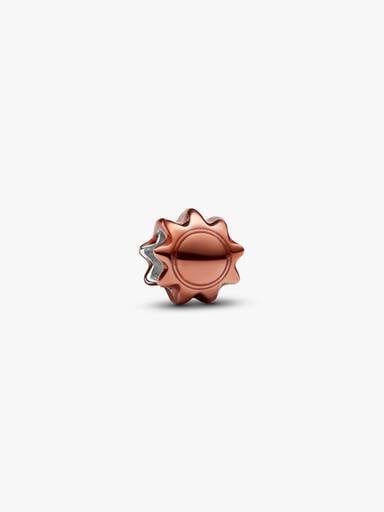 Orangefarbene Sonne Mini-Charm
