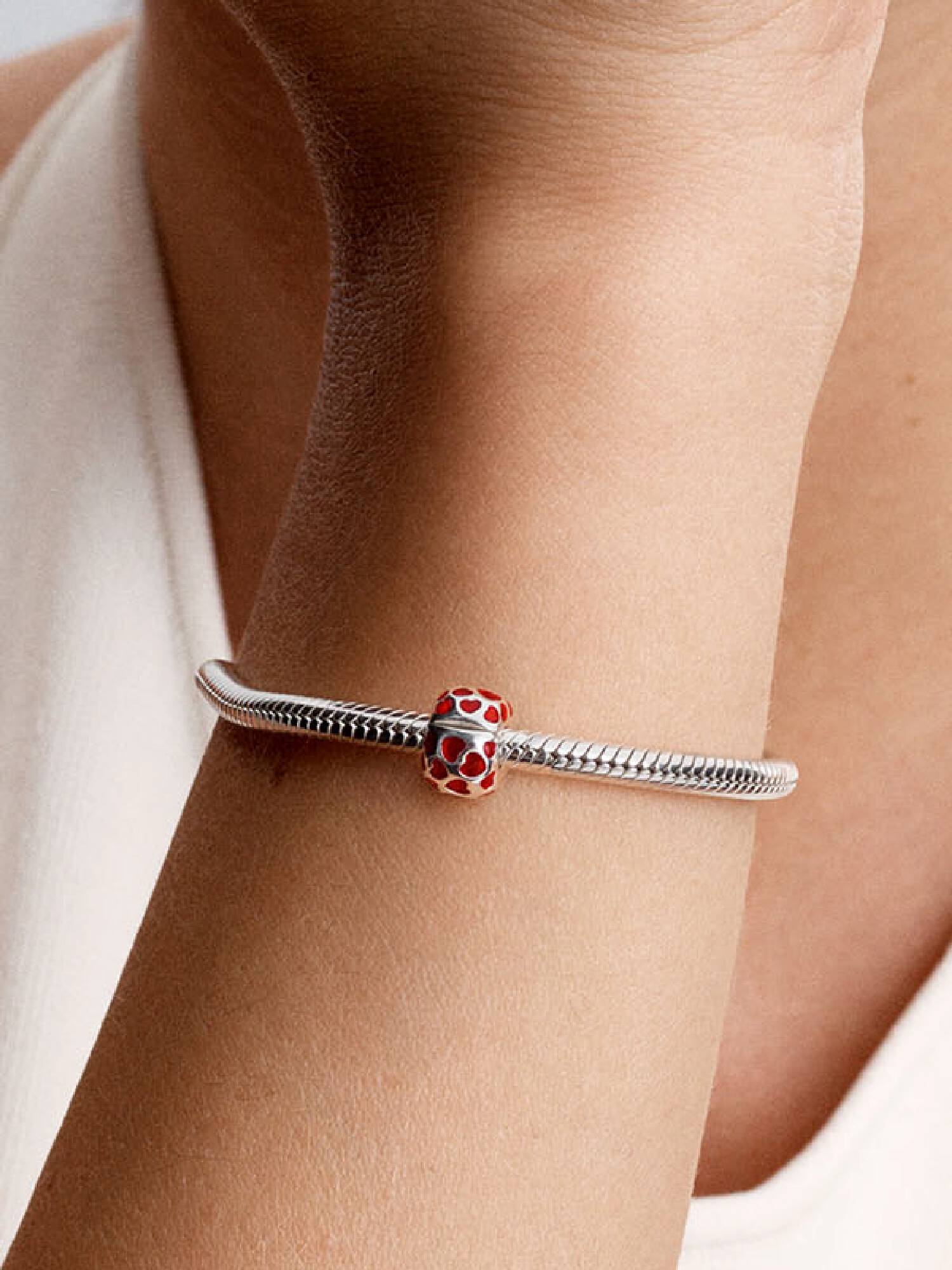 Herzen Rundes Clip-Charm