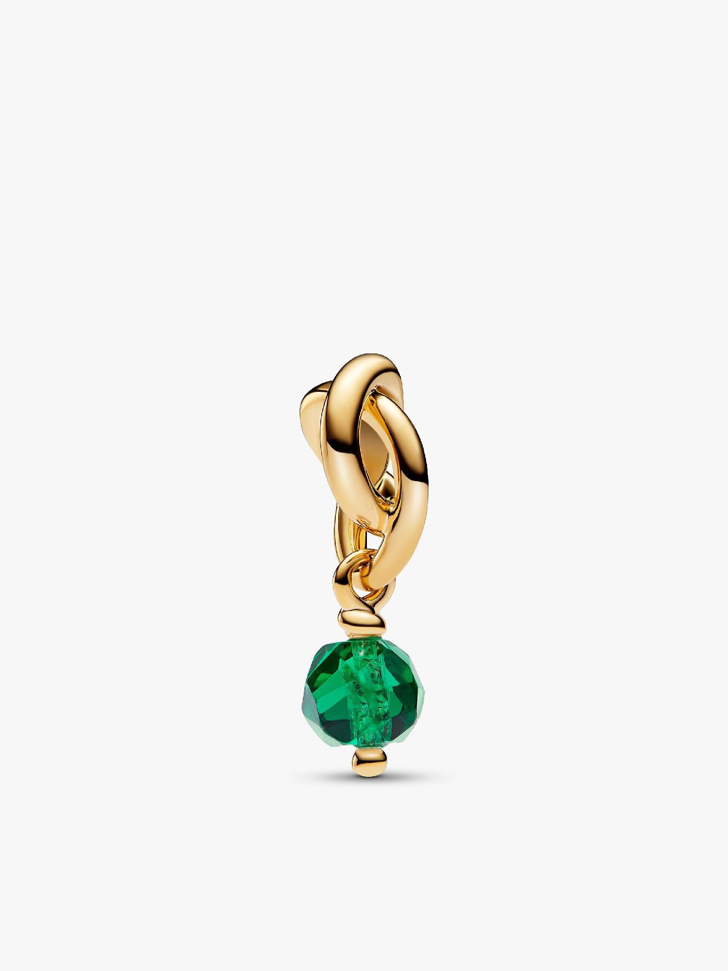 Mai Facettierter Ewigkeitskreis Charm-Anhänger
