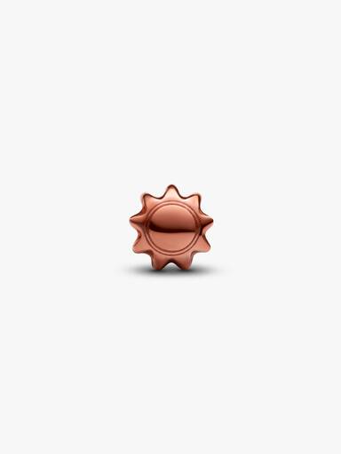 Orangefarbene Sonne Mini-Charm
