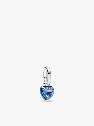 Schmuckset Ewige Liebe Armband & gravierbarer Charm-Anhänger mit blauem Herz Charm