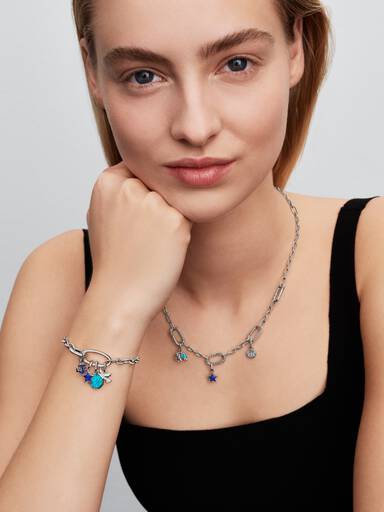 Blauer Stern Mini-Charm-Anhänger