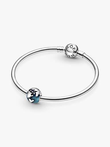 Blauer Globus Clip