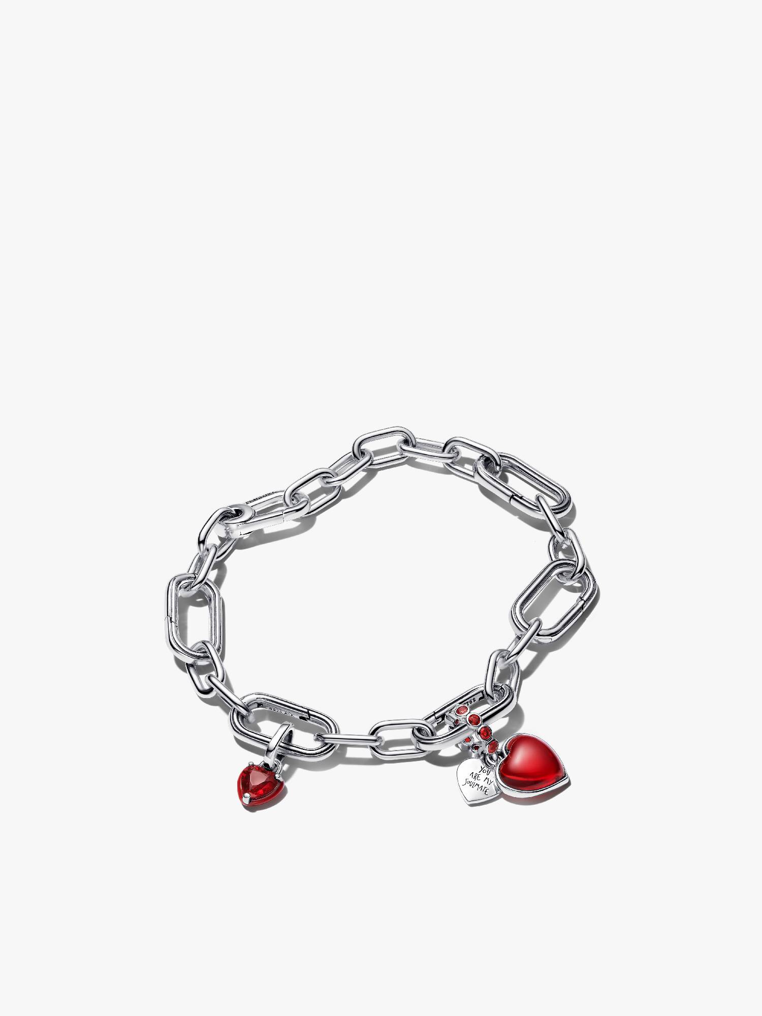 Rotes Herz Charm & Armband Set