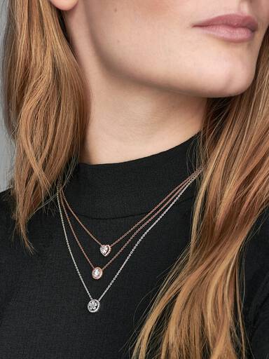 Funkelndes Herz Collier-Halskette