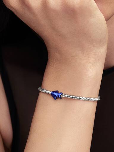 Blauer Fisch Mini-Charm