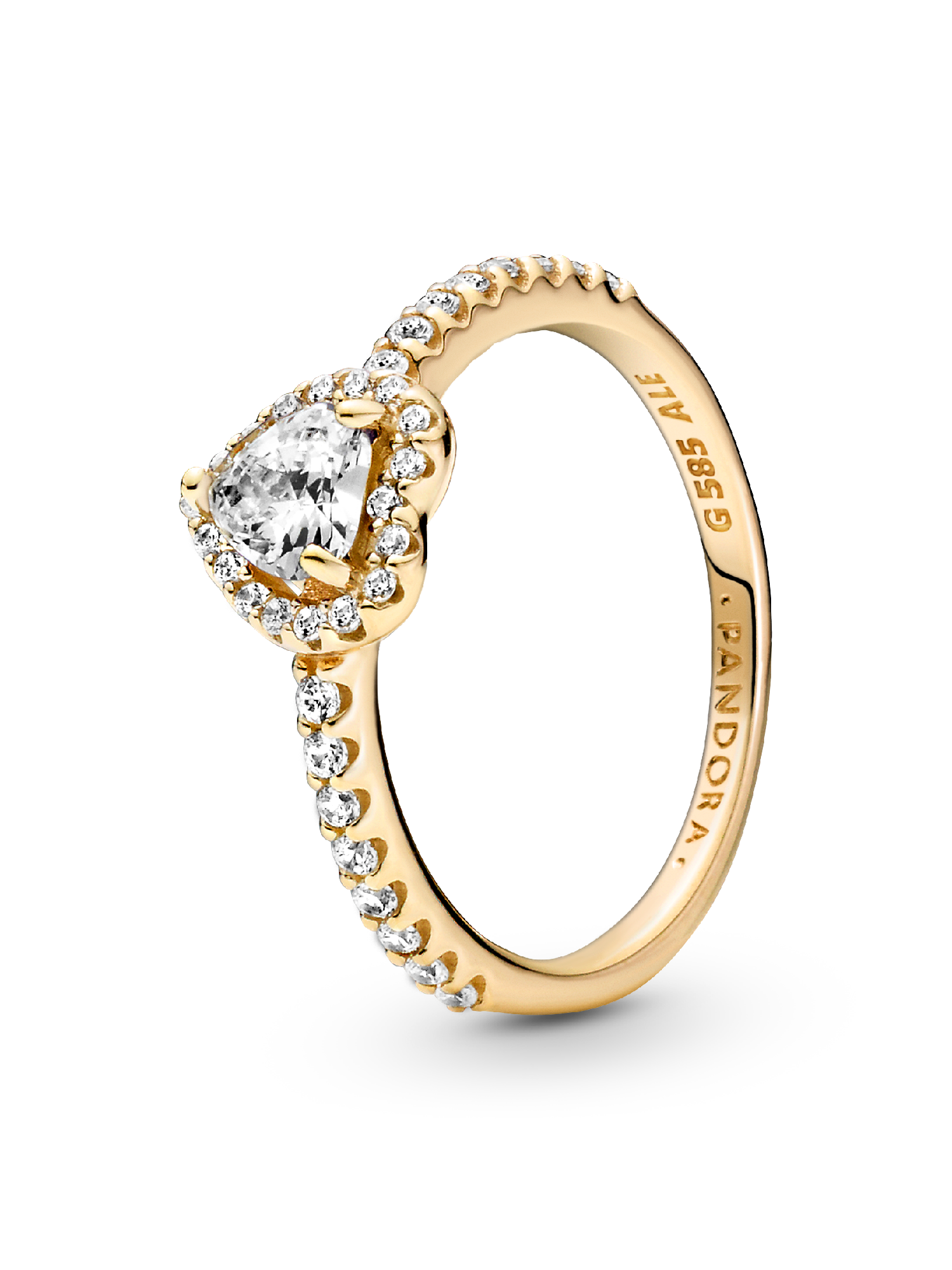 Erhabenes Herz Ring