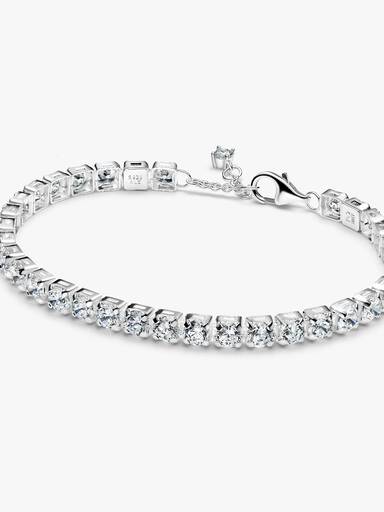 Funkelndes aussdrucksstarkes Tennisarmband