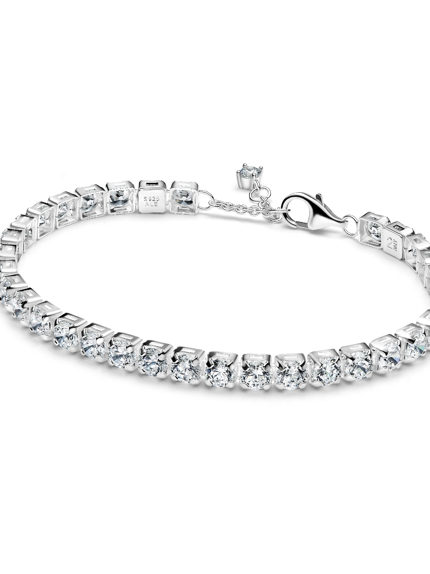 Funkelndes aussdrucksstarkes Tennisarmband