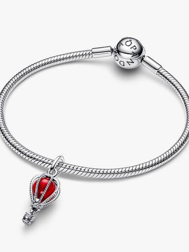 Heißluftballon Murano-Glas Charm-Anhänger