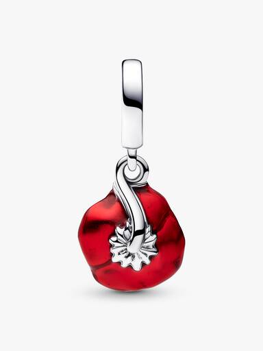 Roter Blume Charm-Anhänger