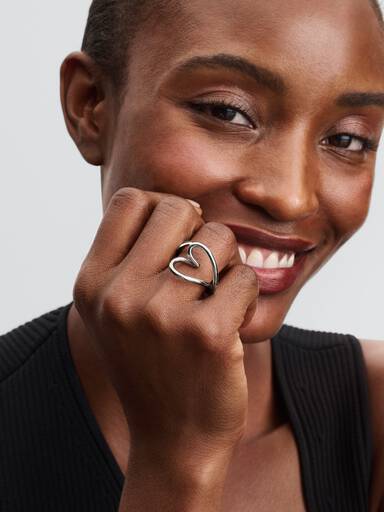 Organisch Geformtes Herz Ring