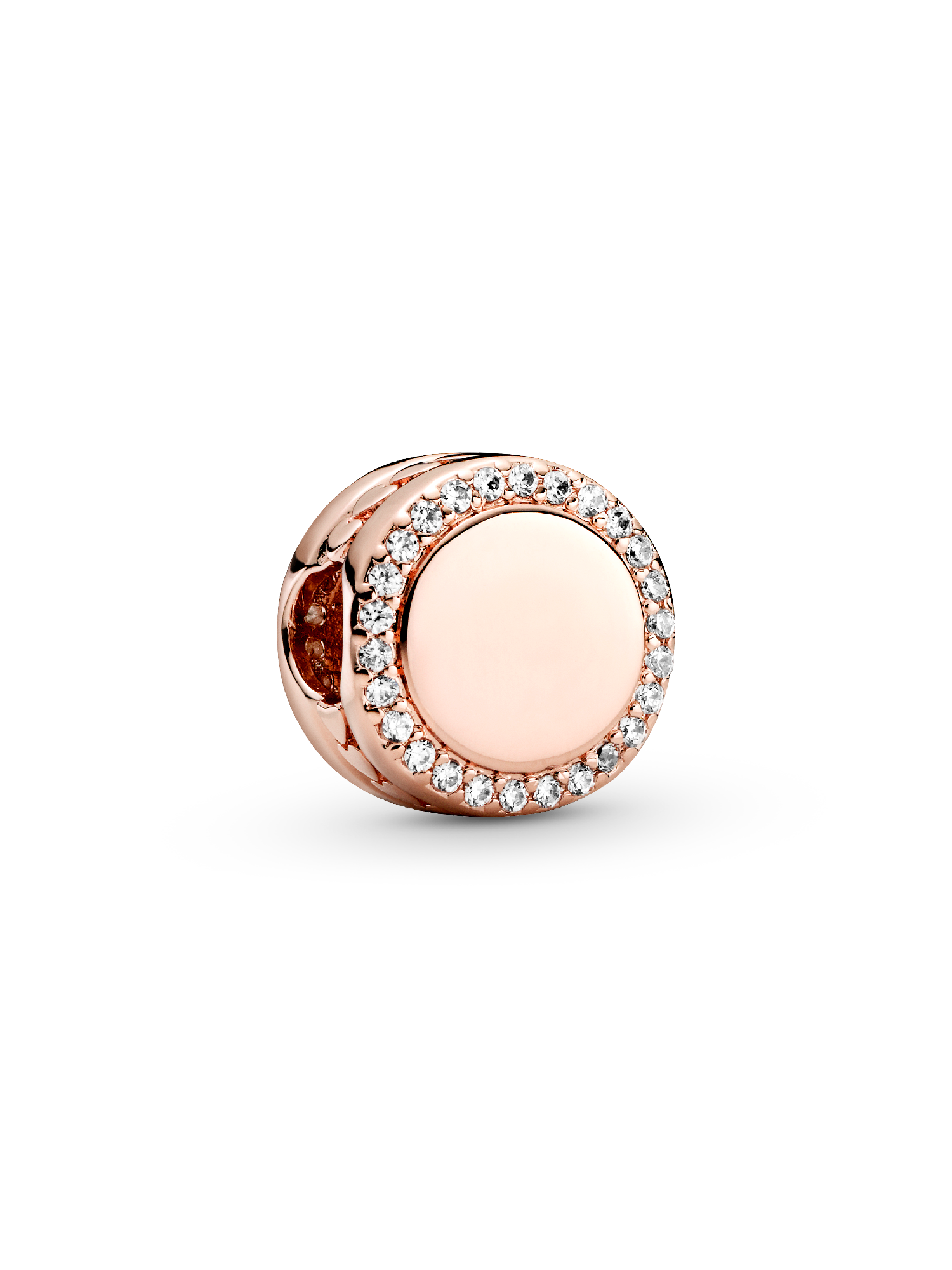 Gravierbarer Funkelnder Knopf Charm
