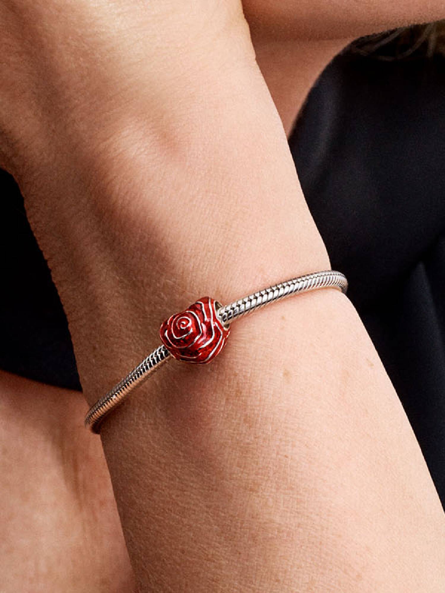 Rose Herz Charm