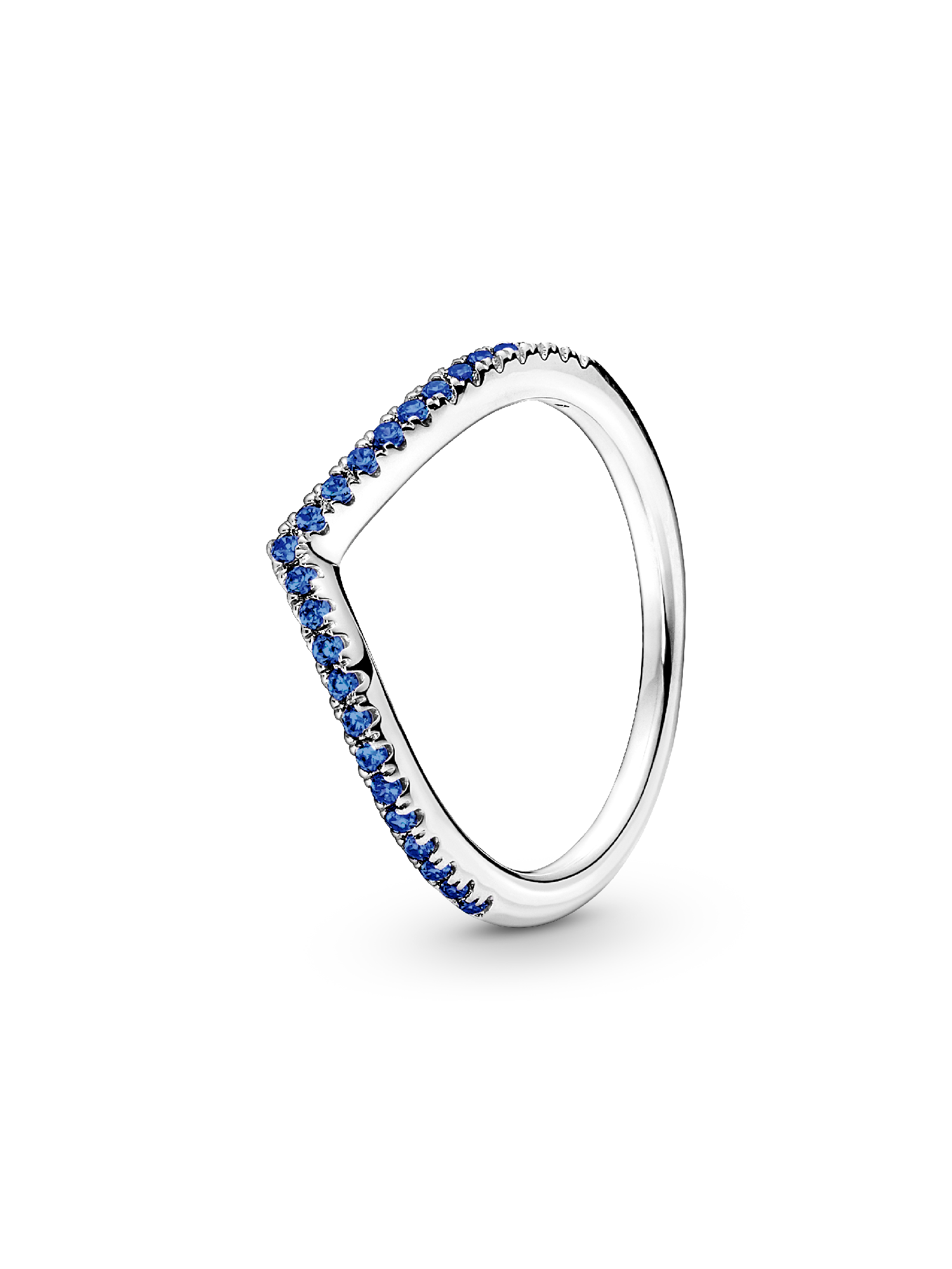 Pandora Timeless Wishbone Funkelnder Blauer Ring