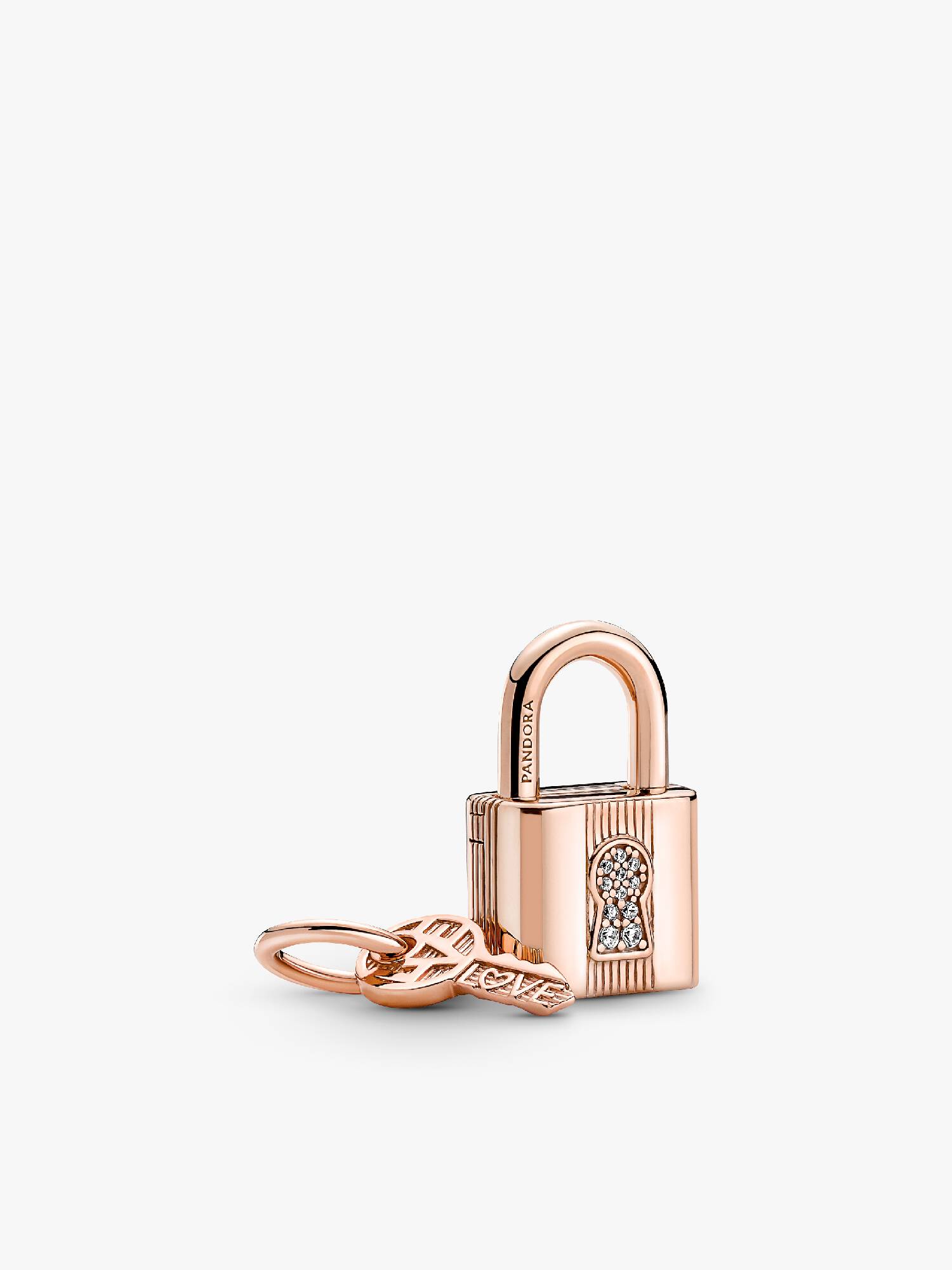 Vorhängeschloss & Schlüssel Charm-Anhänger