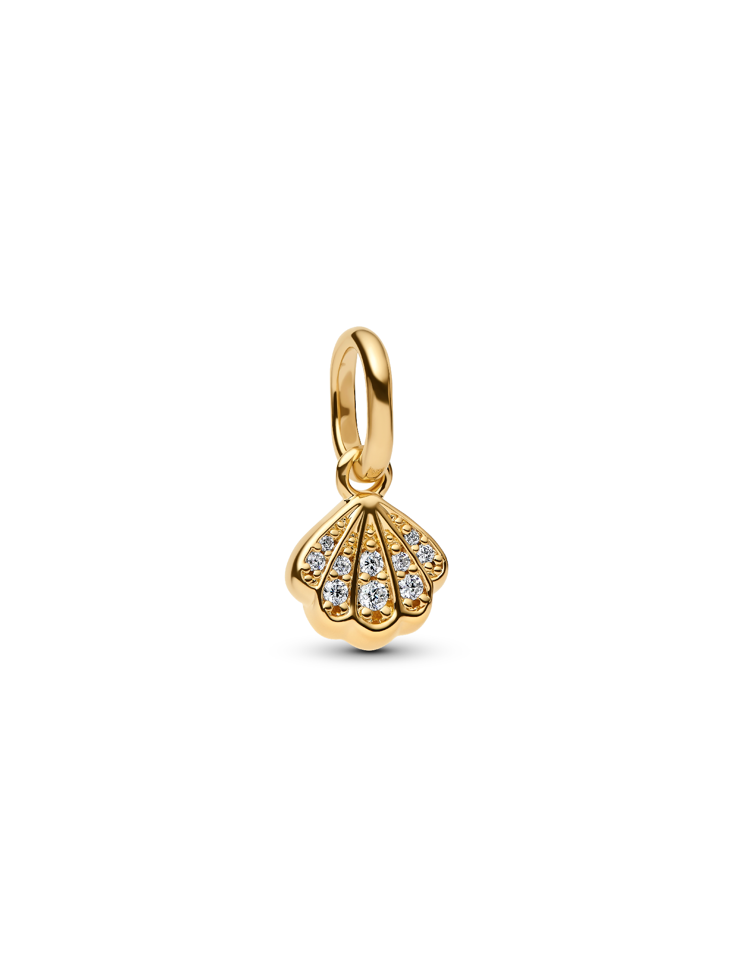 Funkelnde Muschel Mini-Charm-Anhänger