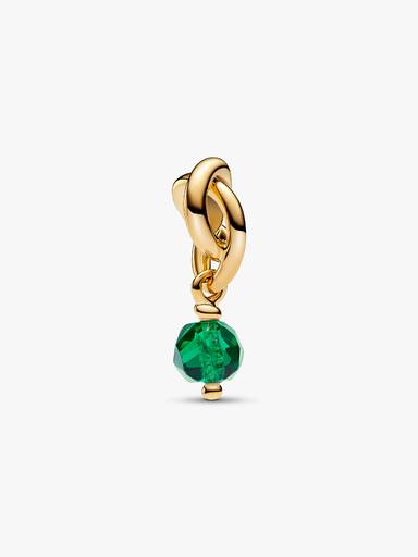 Mai Facettierter Ewigkeitskreis Charm-Anhänger