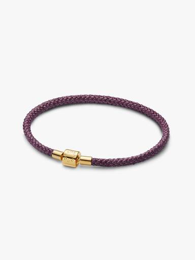 Schimmerndes Lilafarbenes Kordel-Armband