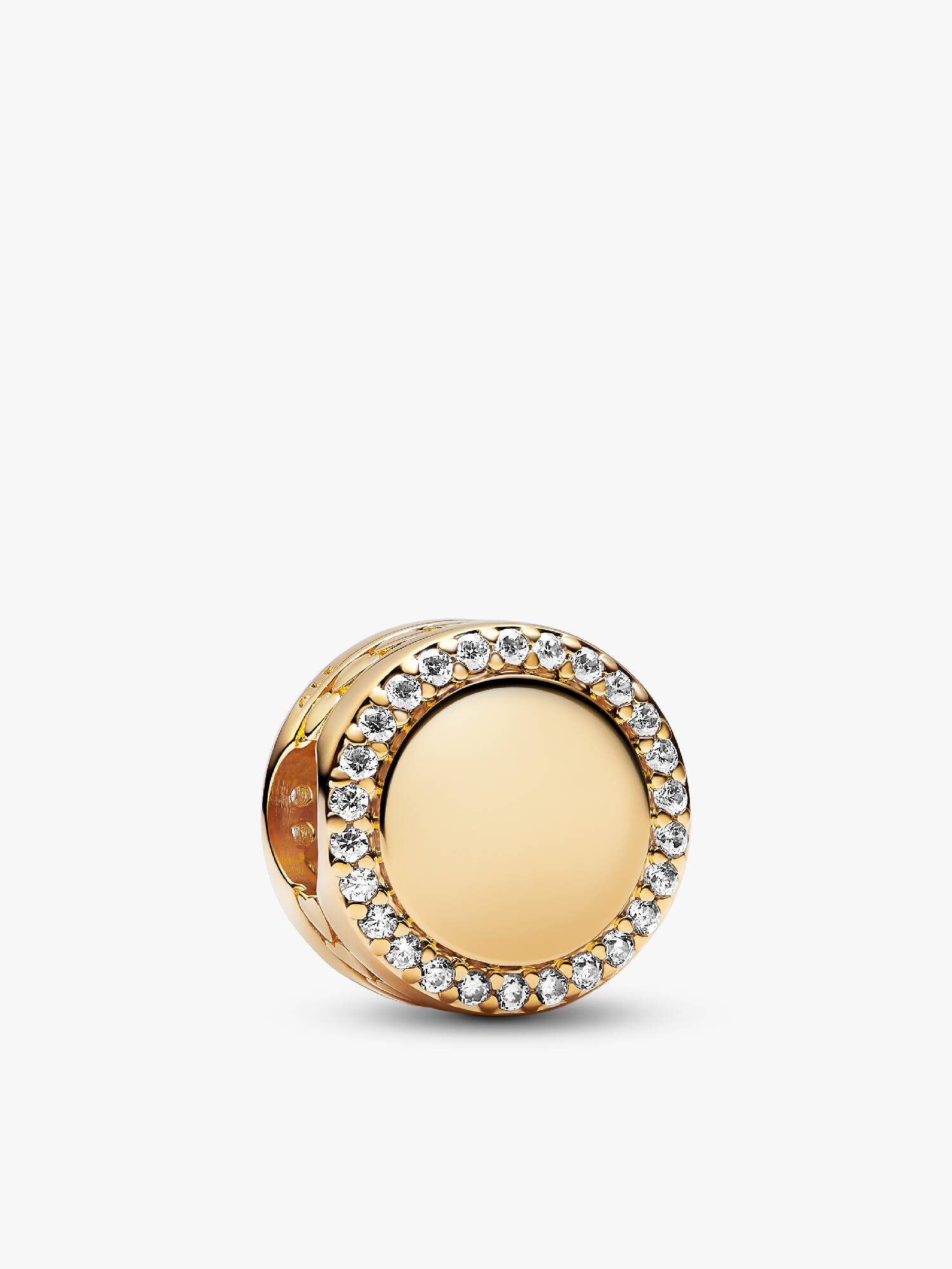 Gravierbarer Funkelnder Knopf Charm