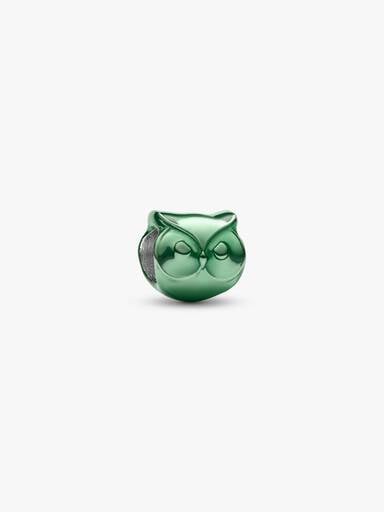 Grüne Eule Mini-Charm