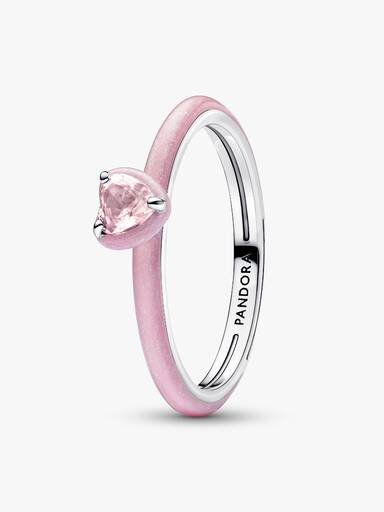 Rosafarbenes Chakra Herz Ring