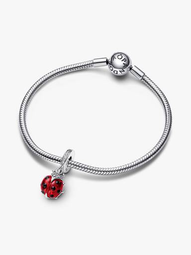 Roter Marienkäfer Charm-Anhänger