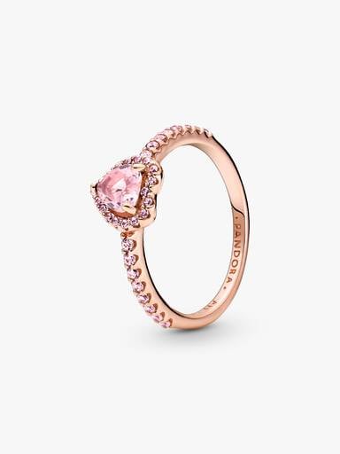 Funkelndes Erhabenes Herz Ring