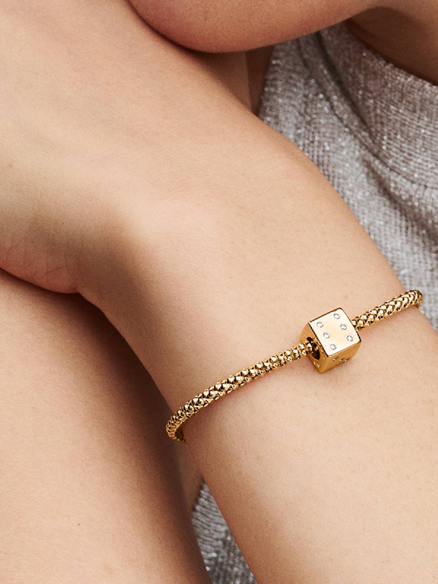 Funkelnder Würfel Charm