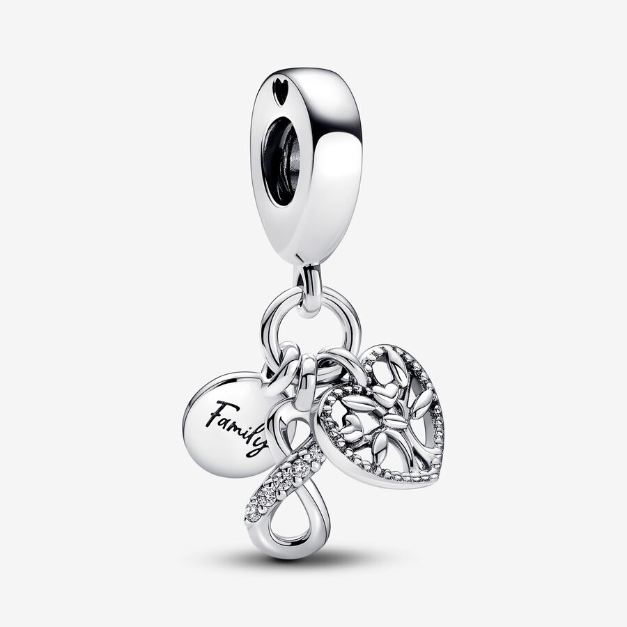 Family Infinity Triple Charm-Anhänger image number 0