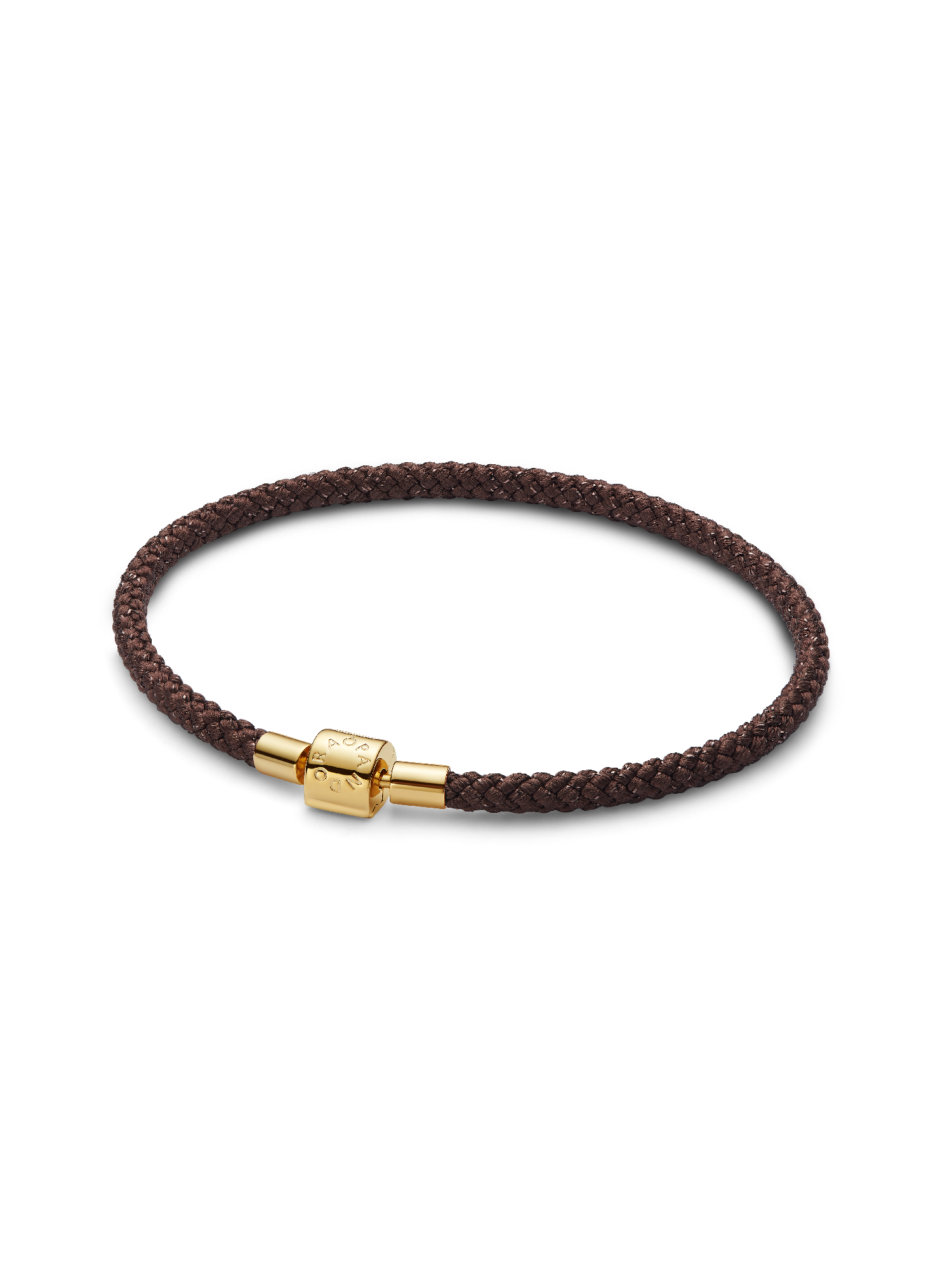 Schimmerndes Braunes Kordel-Armband