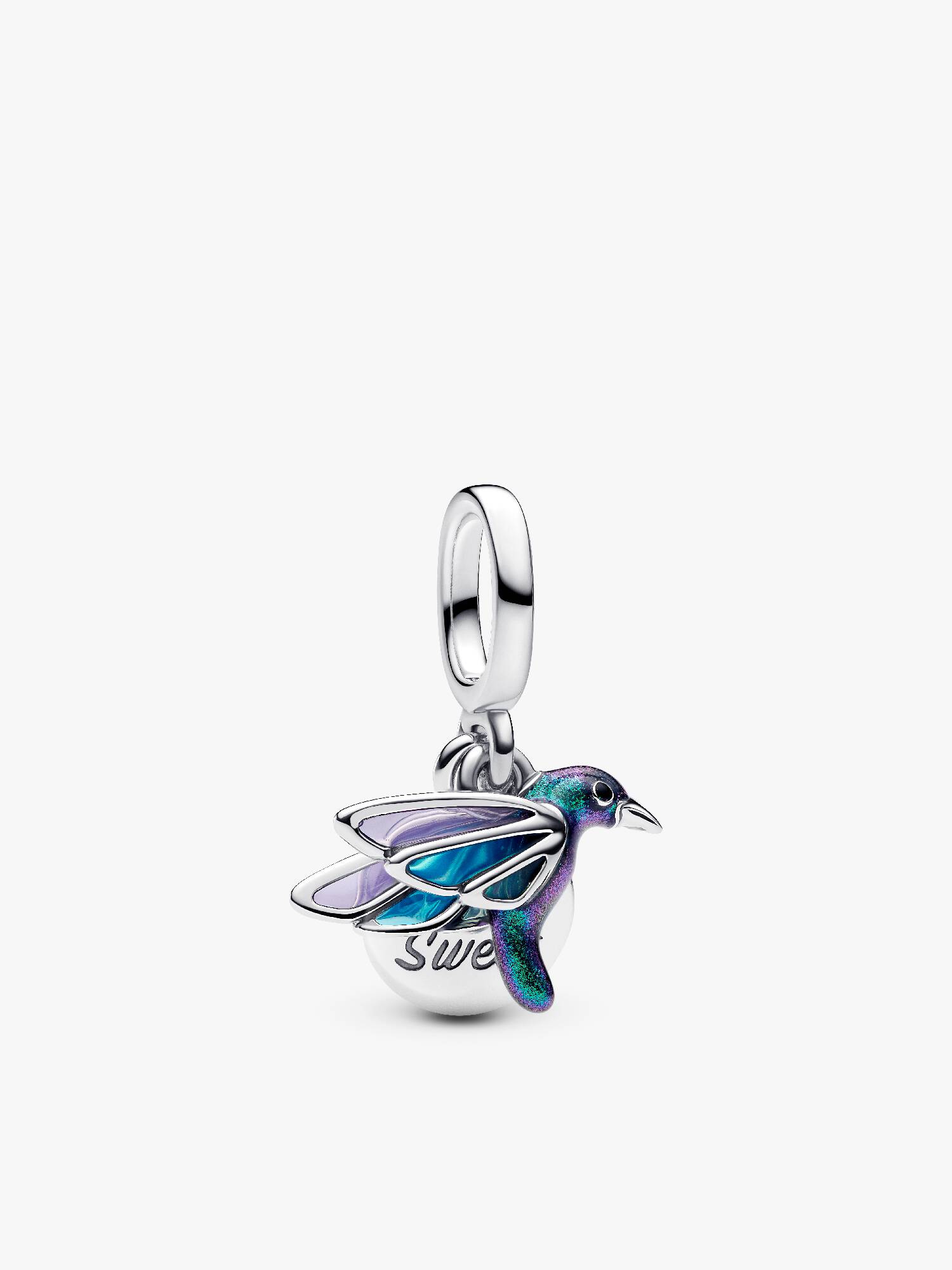 Kolibri Doppelter Charm-Anhänger