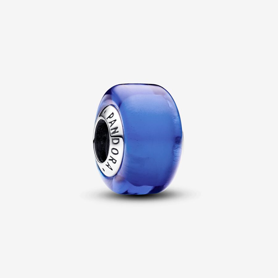 Blaues Murano-Glas Mini-Charm image number 0