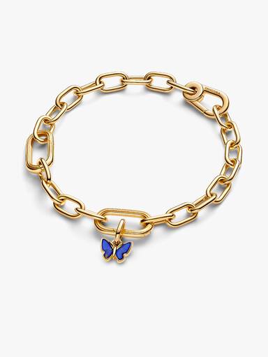 Blauer Schmetterling Mini-Charm-Anhänger