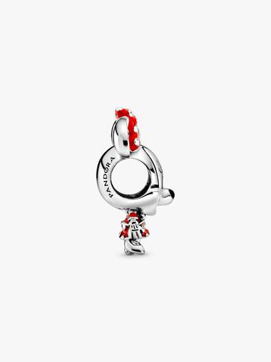 Disney Minnie Maus Gepunktetes Kleid und Schleife Charm