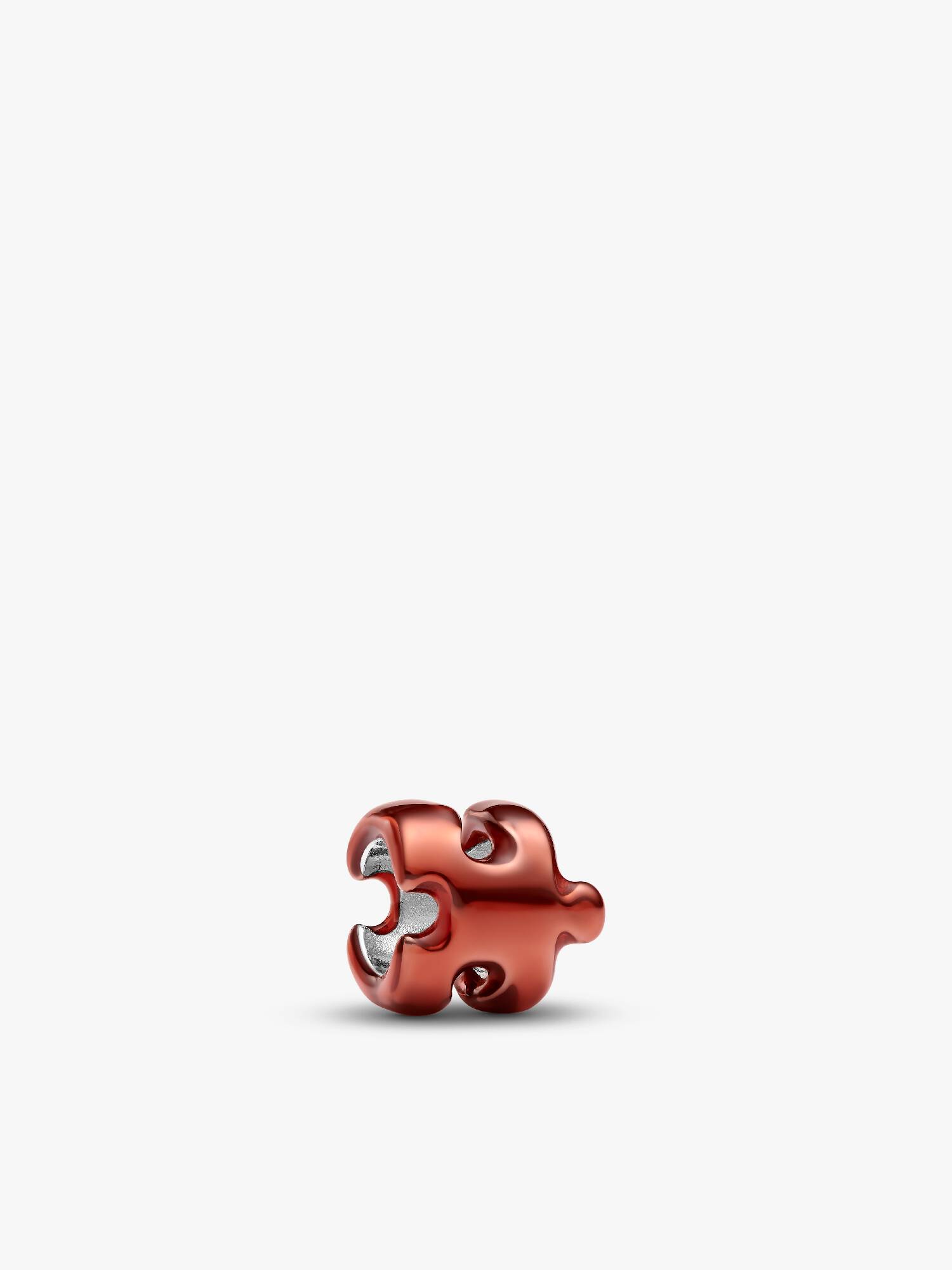 Orangefarbenes Puzzleteil Mini-Charm