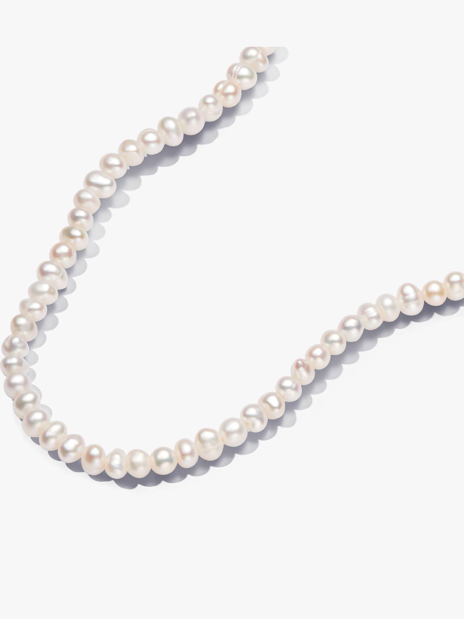 Behandelte Süßwasserzuchtperlen Collier-Halskette mit T-Verschluss
