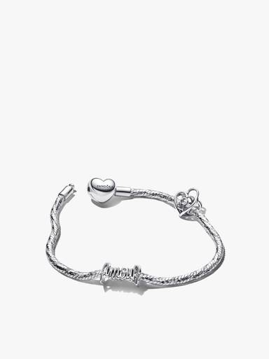 Amour und Herz Vorhängeschloss Charm & Armband Set