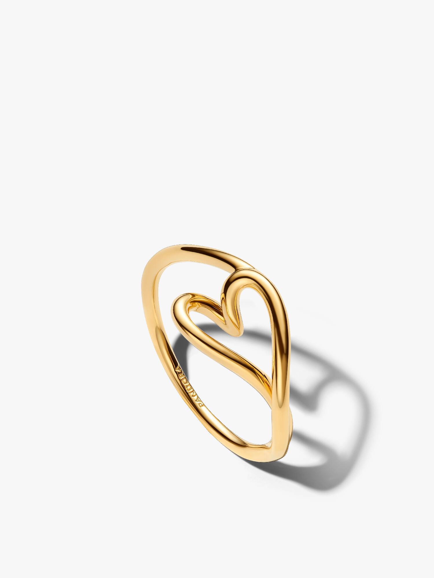 Organisch Geformtes Herz Kleiner Ring