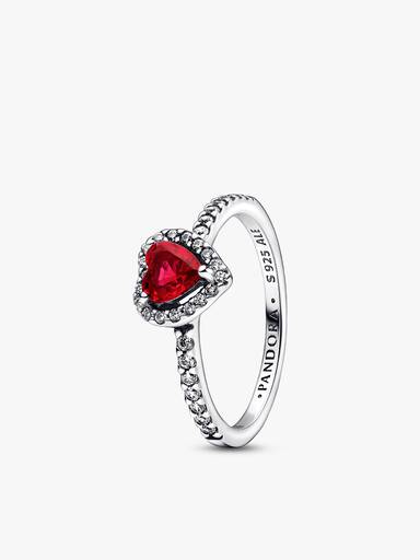 Rotes Herz Ring-Set